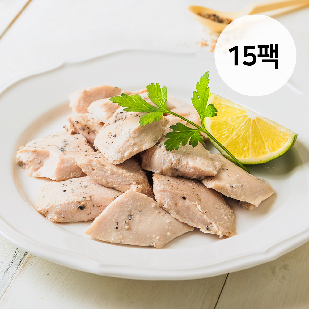 [바디닭] 수비드 닭가슴살 큐브 갈릭 15팩